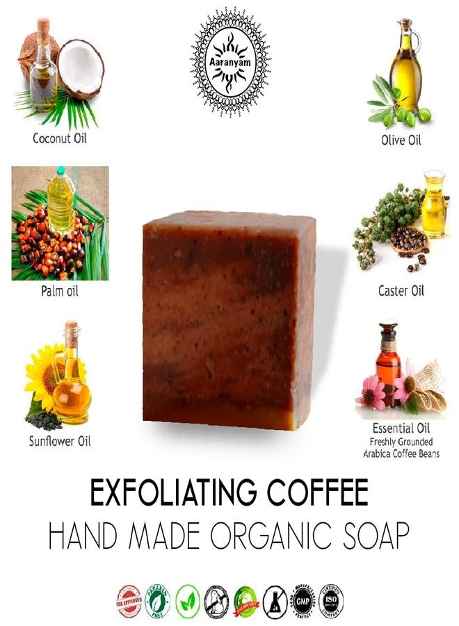 Aaranyam Exfoliating Coffee Handmade Soap (pack of 5 x 100 gms with Refreshing Aroma for Perfectly Clean, Brightening Skin - Image 5