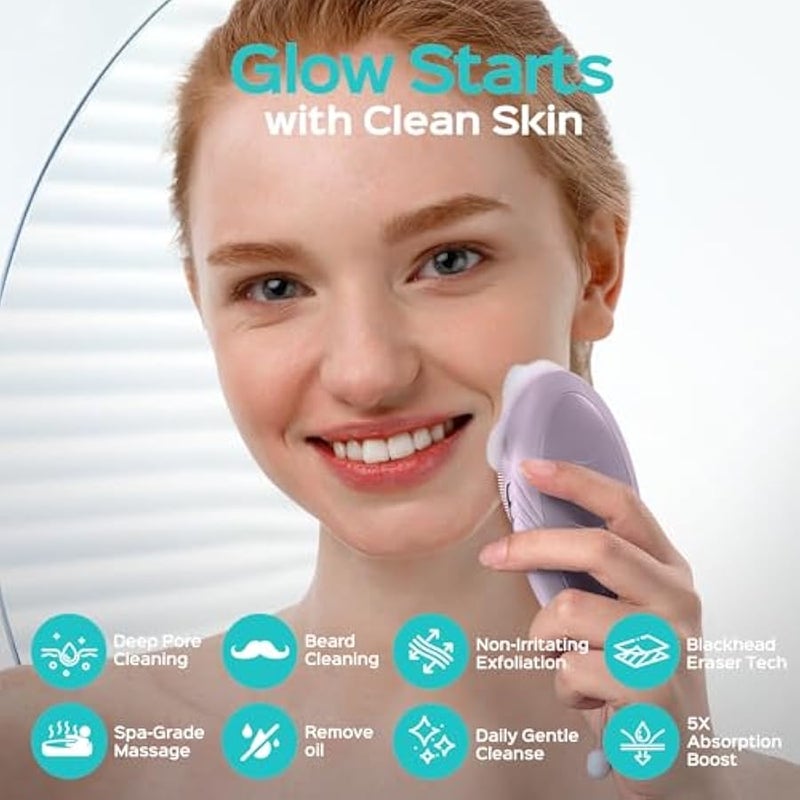 Face Scrubber for Men (Purple) - Image 3