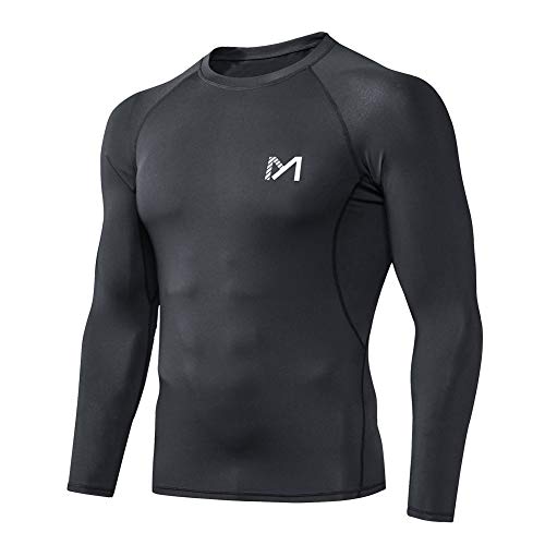 MEETYOO mens Men's Compression Undershirt, Black, X-Large US - Image 1