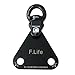 Flife Aerial Trapeze Hardware Rotation For Straps Or yoga Hammock Lyra Hoop Two Point Apparatus Hanging From a Single Rig Point spin Black - Image 3