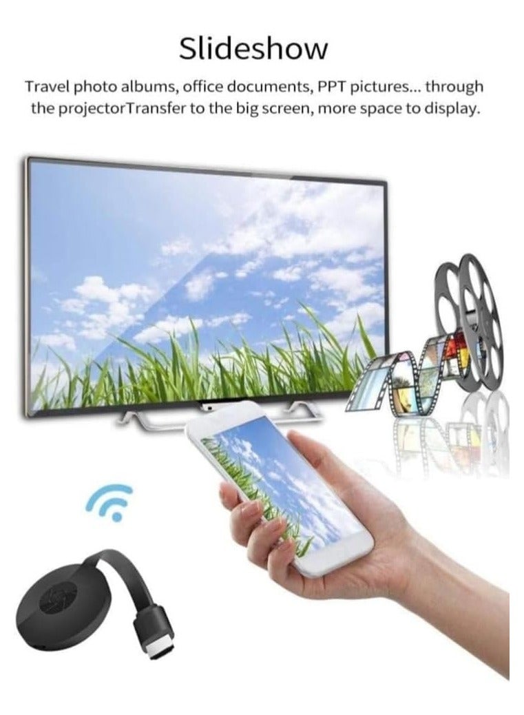 4K HDMI Wireless Display Dongle – Miracast Wi-Fi Receiver for TV & Projector – Supports Windows, Miracast & AirPlay - Image 1