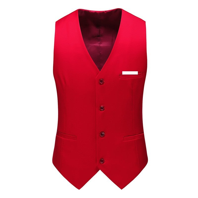 Men''s Suit Vest plus size Fashion Foreign Trade Suit Inner Vest Single-piece Vest Men''s Fashion - Image 3