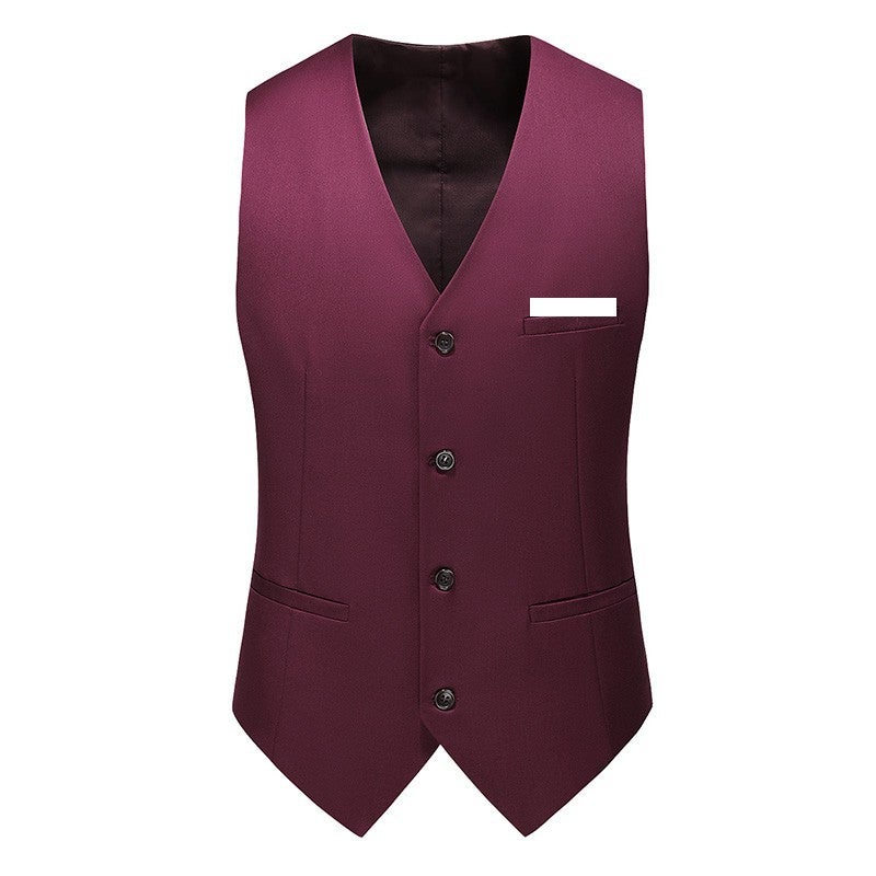 Men''s Suit Vest plus size Fashion Foreign Trade Suit Inner Vest Single-piece Vest Men''s Fashion - Image 5
