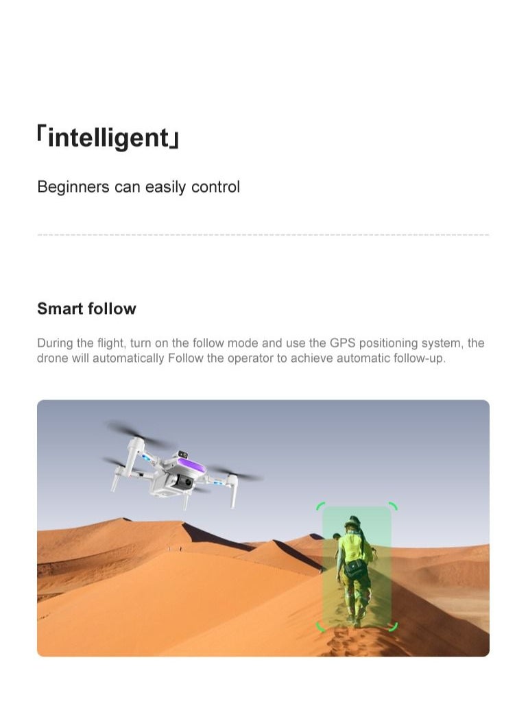 AROAQ - كاميرا LU9 PRO MAX HD للتصوير الفوتوغرافي بدون طيار مع نظام تحديد المواقع العالمي (GPS) وإرجاع متعدد الوظائف - Image 1