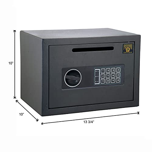 Paragon Lock & Safe Drop Safe - Digital Compact Steel Money Security Box with Keypad - Deposit Cash Easily – For Home or Business by Paragon Safe - Black, .54 Cubic Feet - Image 5