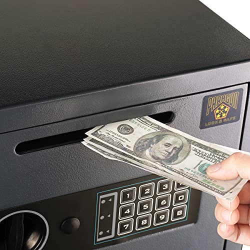 Paragon Lock & Safe Drop Safe - Digital Compact Steel Money Security Box with Keypad - Deposit Cash Easily – For Home or Business by Paragon Safe - Black, .54 Cubic Feet - Image 3
