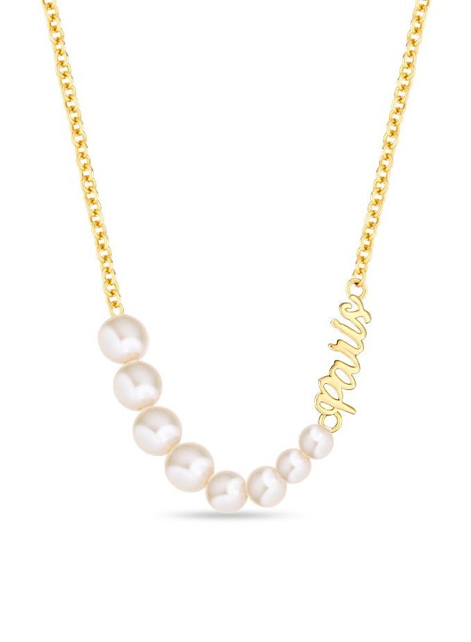 سانت هونور عقد بيرل مطلي بالذهب مع لؤلؤ أبيض للنساء - Image 1