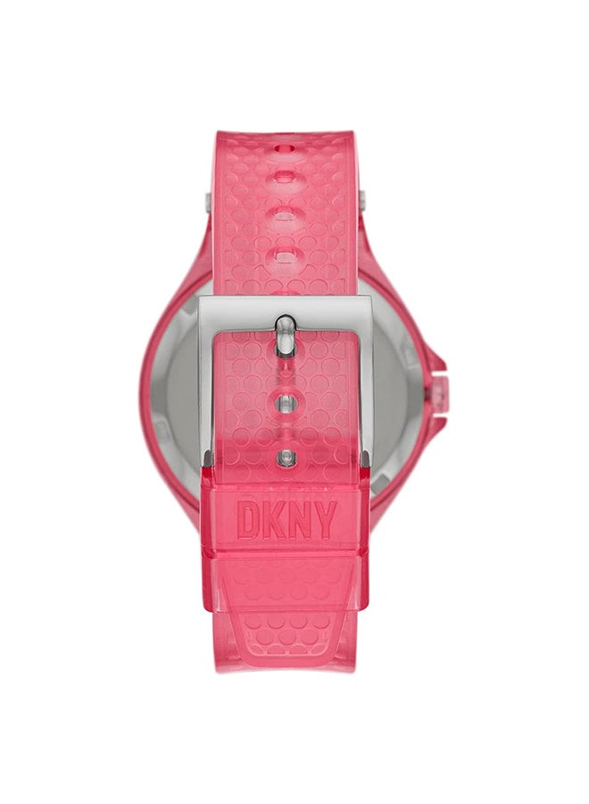 DKNY Women's Analog Round Shape Silicone Wrist Watch NY6643 - 36 Mm - Image 3