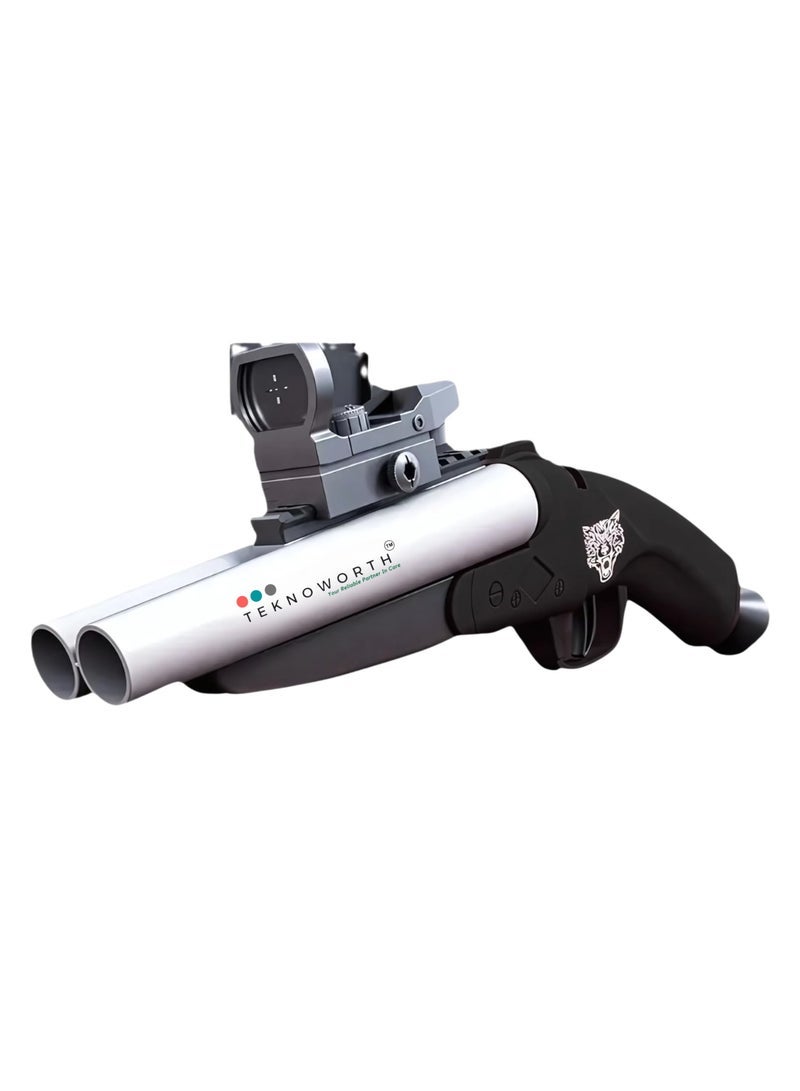 Soft Bullet Toy Gun for Kids Ã¢â¬â Safe Indoor & Outdoor Foam Ball Blaster Toy with Target Practice, Unisex Plastic Toy Gun for Boys & Girls Ages 5Ã¢â¬â14+, Manual Loading, Lightweight, Durable Play Gun for Role Play & Shooting Games (Black)