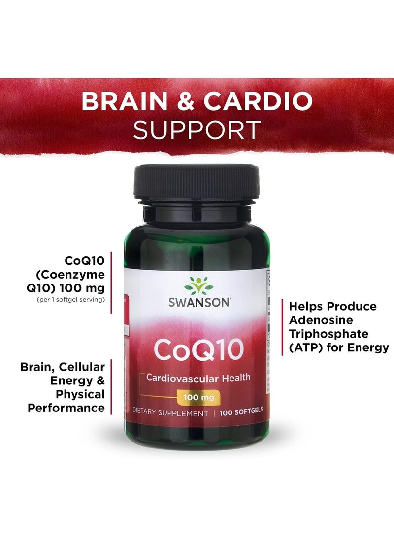 SWANSON CoQ10 100 mg,100 Softgels - Image 2