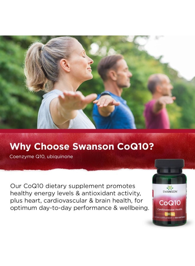 SWANSON CoQ10 100 mg,100 Softgels - Image 5