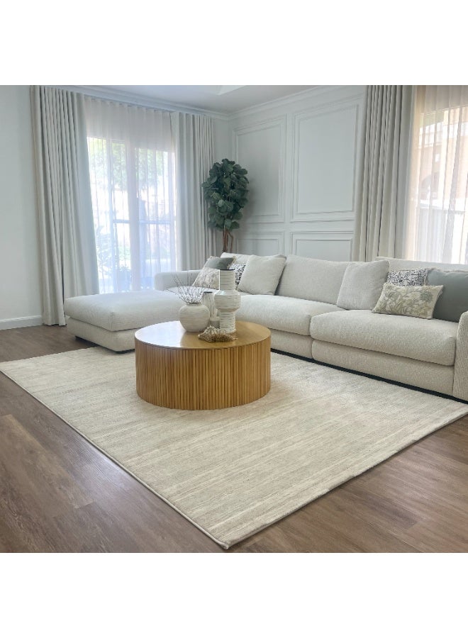 Handpicked Furniture Neutral Beige Rug, Ultra Soft Area Carpets For Bed Room, Living Room, And Dining Room, Antislip Floor Carpets, Easy To Clean, Made In Turkey, Polypropylene, Rectangle - Image 1