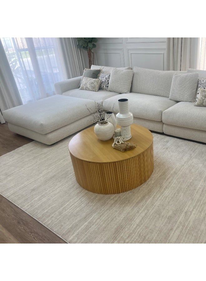 Handpicked Furniture Neutral Beige Rug, Ultra Soft Area Carpets For Bed Room, Living Room, And Dining Room, Antislip Floor Carpets, Easy To Clean, Made In Turkey, Polypropylene, Rectangle - Image 2