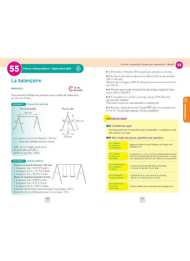 null - ANNALES DU BREVET ANNABREVET 2025 MATHS 3E - NOUVEAU BREVET - SUJETS CORRIGES & METHODES POUR REUSSI - Image 1
