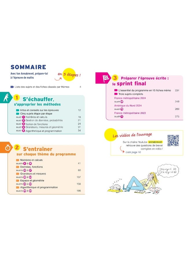 null - ANNALES DU BREVET ANNABREVET 2025 MATHS 3E - NOUVEAU BREVET - SUJETS CORRIGES & METHODES POUR REUSSI - Image 1