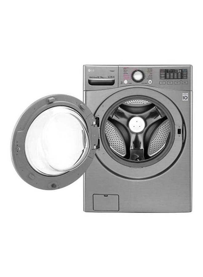 LG Front Load Washer Dryer 18Kg Washer & 10Kg Dryer 6Motion Direct Drive Steam ThinQ 960 W F18L2CRV2T2.ASSPALY Silver - Image 3