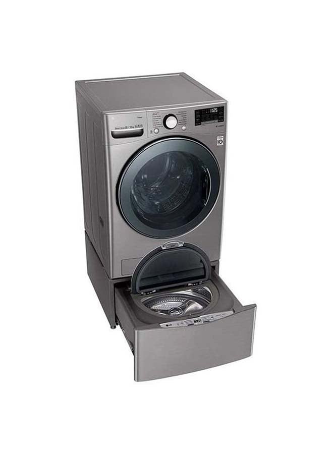 LG Front Load Washer Dryer 18Kg Washer & 10Kg Dryer 6Motion Direct Drive Steam ThinQ 960 W F18L2CRV2T2.ASSPALY Silver - Image 2