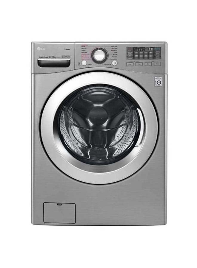 LG Front Load Washer Dryer 18Kg Washer & 10Kg Dryer 6Motion Direct Drive Steam ThinQ 960 W F18L2CRV2T2.ASSPALY Silver - Image 1