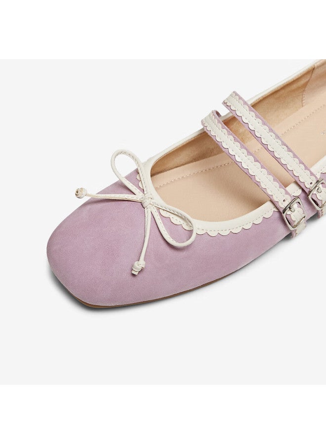 Tata Spring Women's Casual Mary Jane Shoes Y8gb4aq6 Purple Pink/off-white Size 37 - Image 4