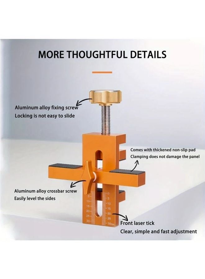 Upgrade Cabinet Door Installation Positioner Heavy Duty Aluminum Jig Ergonomic Handle - Image 5