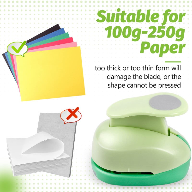 UCEC Paper Punch, 3 Inch XL Size Circle Punch Large Hole Puncher Paper Circles Craft Puncher Handmade Paper Punches for Crafting Scrapbooking Cards Arts Fun Projects Back to School Supplies - Image 3