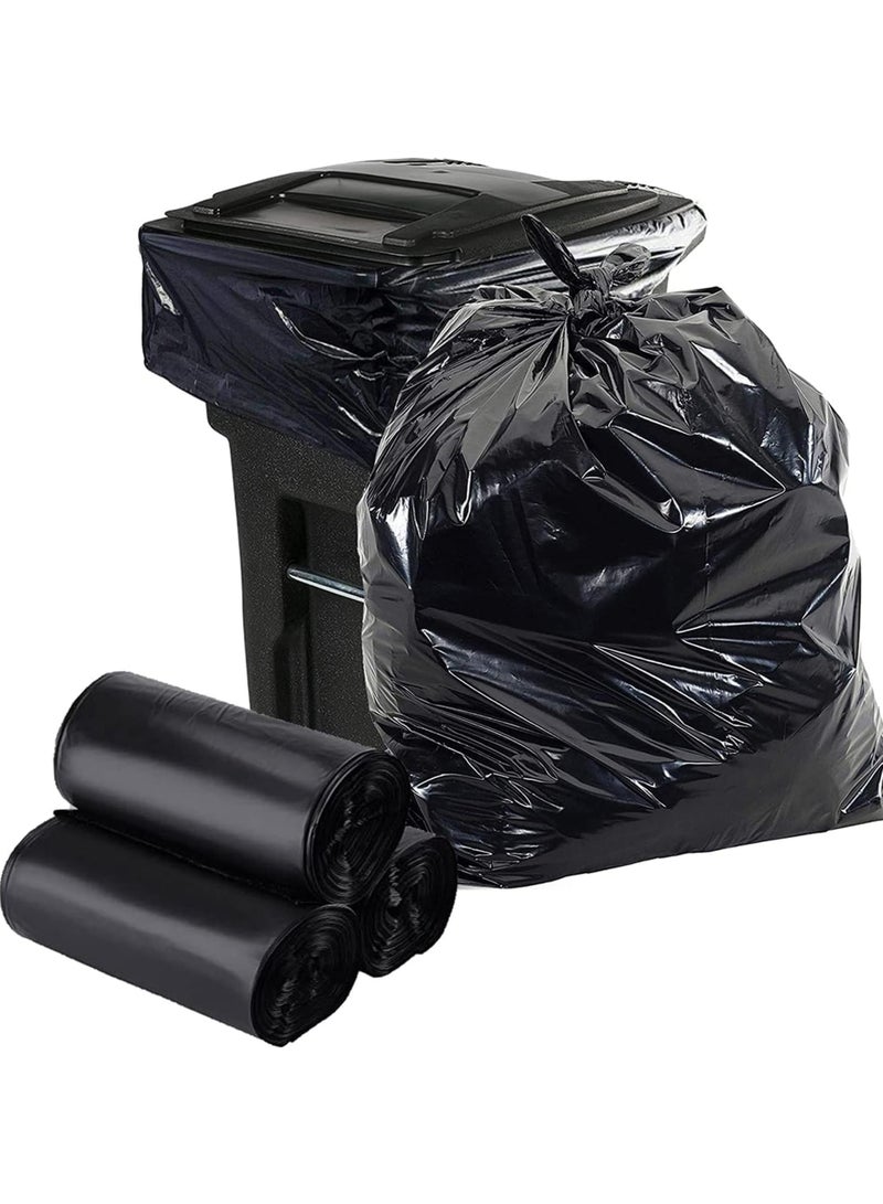 Ideal Pack Black Garbage Bags – 60 Gallon | 95 x 120 cm | 5 Pack | Large, Heavy-Duty Trash Bags for Home, Commercial, and Outdoor Use | Leak-Proof & Tear-Resistant - Image 2