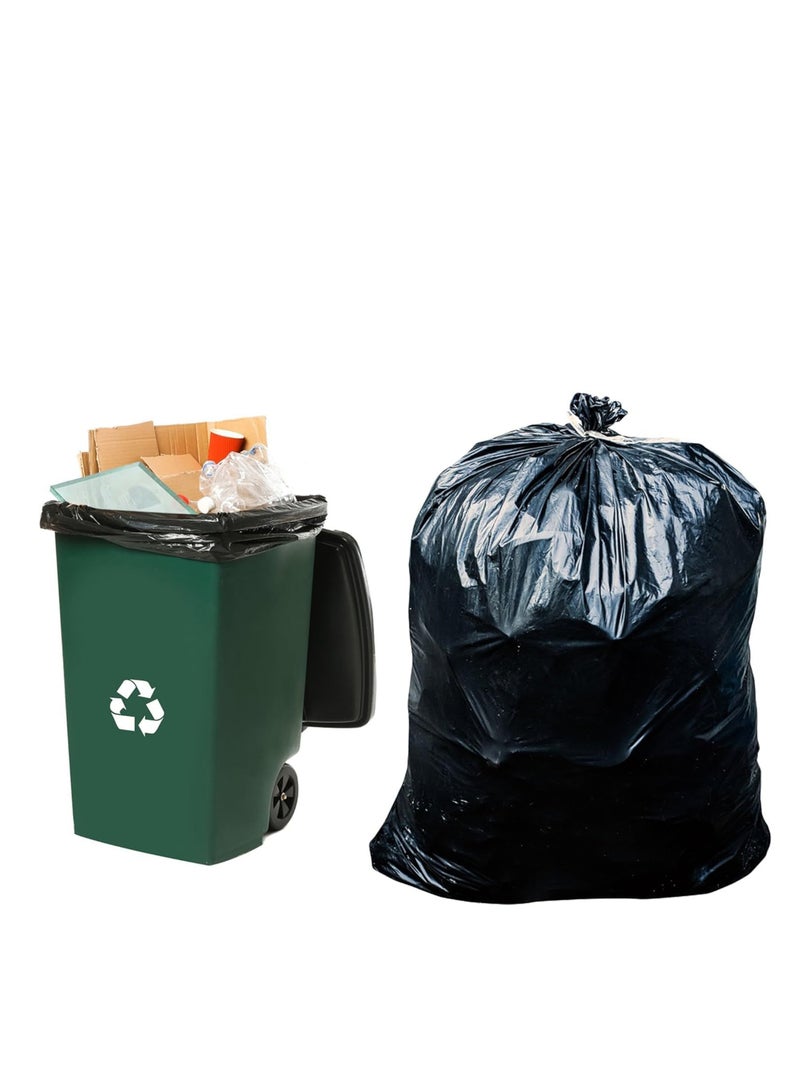 Ideal Pack Black Garbage Bags – 60 Gallon | 95 x 120 cm | 5 Pack | Large, Heavy-Duty Trash Bags for Home, Commercial, and Outdoor Use | Leak-Proof & Tear-Resistant - Image 3