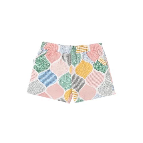 Kidbea® Girls' Colorful Patterned Cotton Clothing Set | Soft Short Sleeve Top and Elastic Waist Shorts for Kids (Multicolor, 2-3 Years) - Image 4