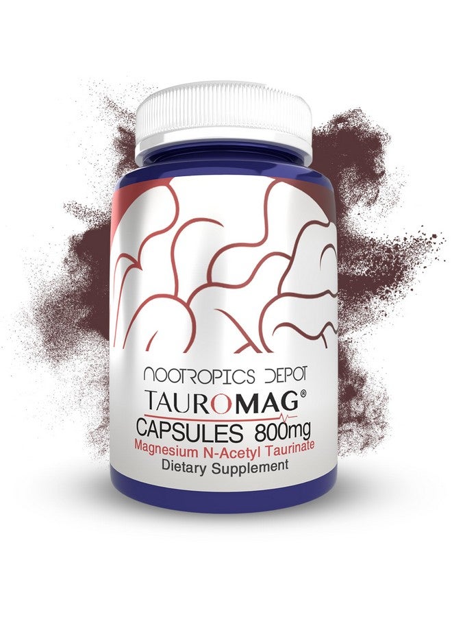 Nootropics Depot Tauromag Capsules | 800mg Magnesium N-Acetyl Taurinate | 30 Count - Image 1