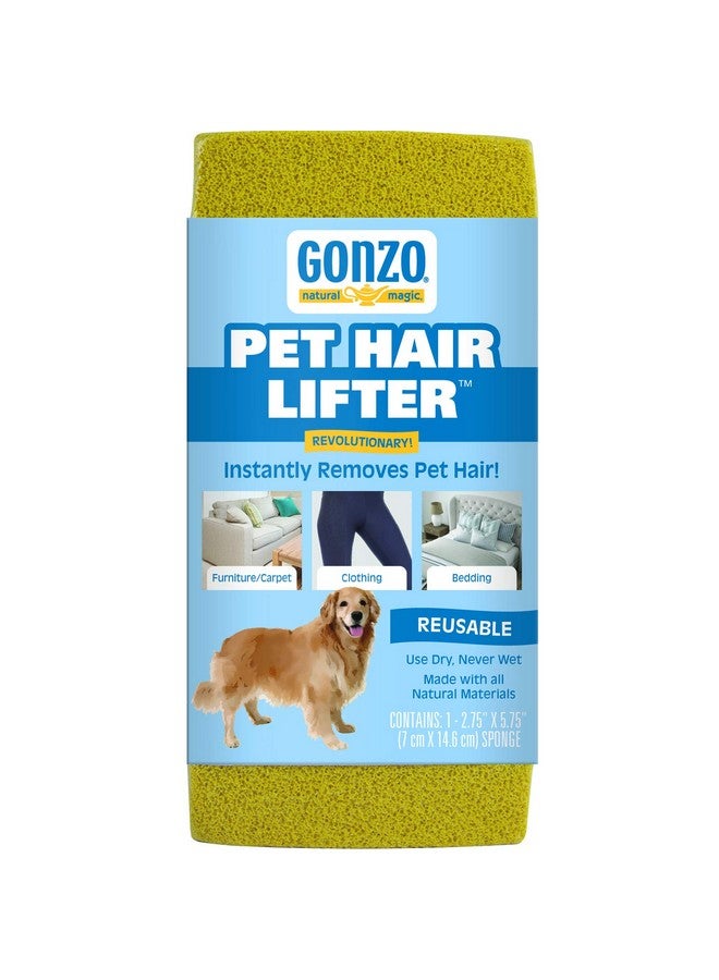 Gonzo Natural Magic Gonzo Pet Hair Lifter - Remove Dog, Cat and Other Pet Hair from Furniture, Carpet, Bedding and Clothing - 1 Sponge  - Image 1