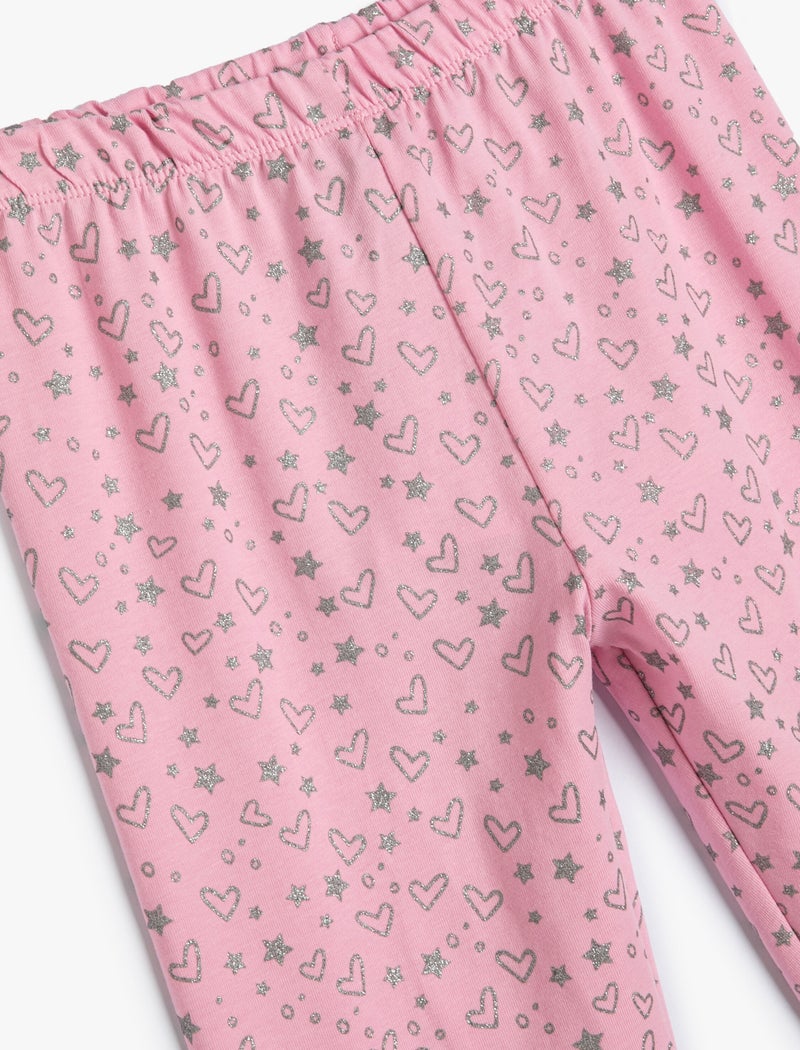 KOTON Printed Elastic Waist Leggings - Image 3