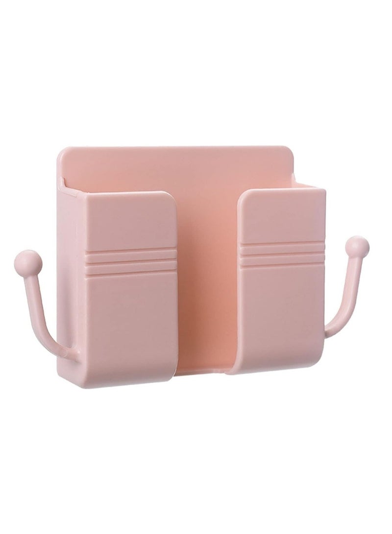 Mobile Phone Holder Hanging Bin Shelf Wall Phone Holder Remote Control Phone Holder for Wall Mobile Holder Multi-Functional Storage Rack Abs Wall Mount Controller