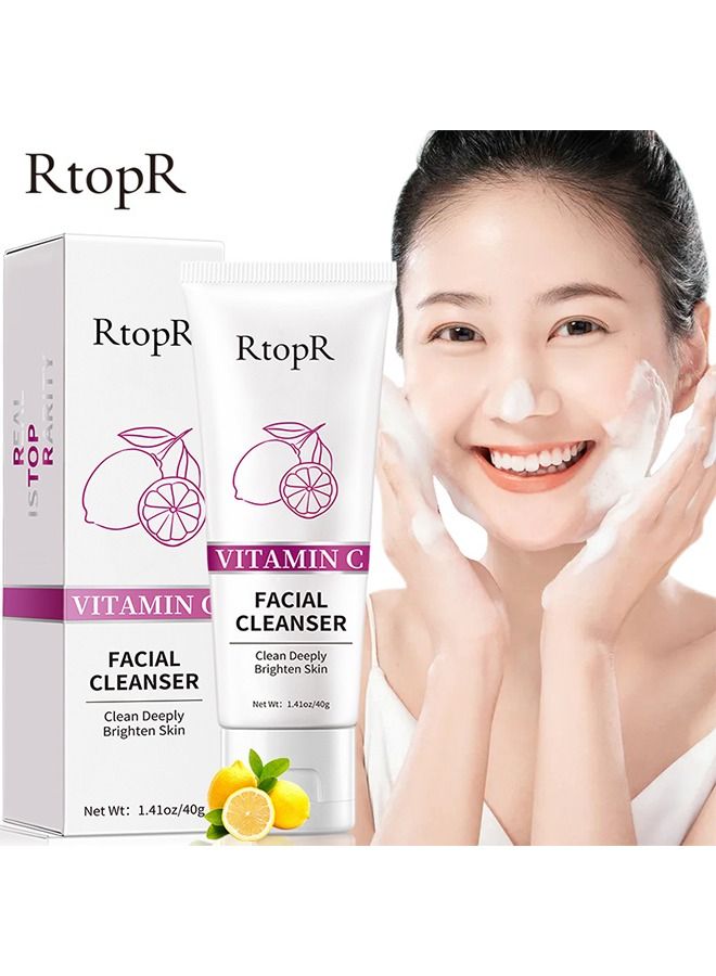RtopR Vitamin C Facial Cleanser Improve Skin Water Shortage Condition Clean The Skin Comfortable And Not Tight Make Skin Clean - Image 1