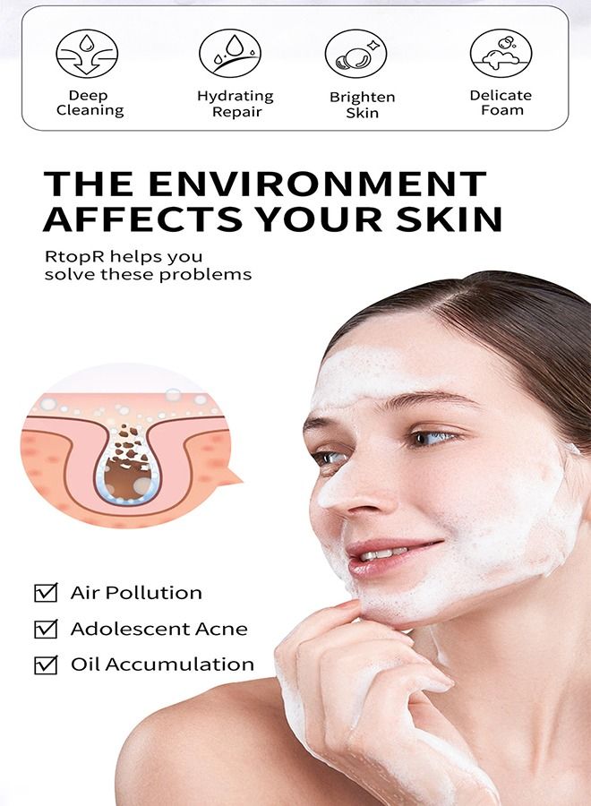 RtopR Vitamin C Facial Cleanser Improve Skin Water Shortage Condition Clean The Skin Comfortable And Not Tight Make Skin Clean - Image 3