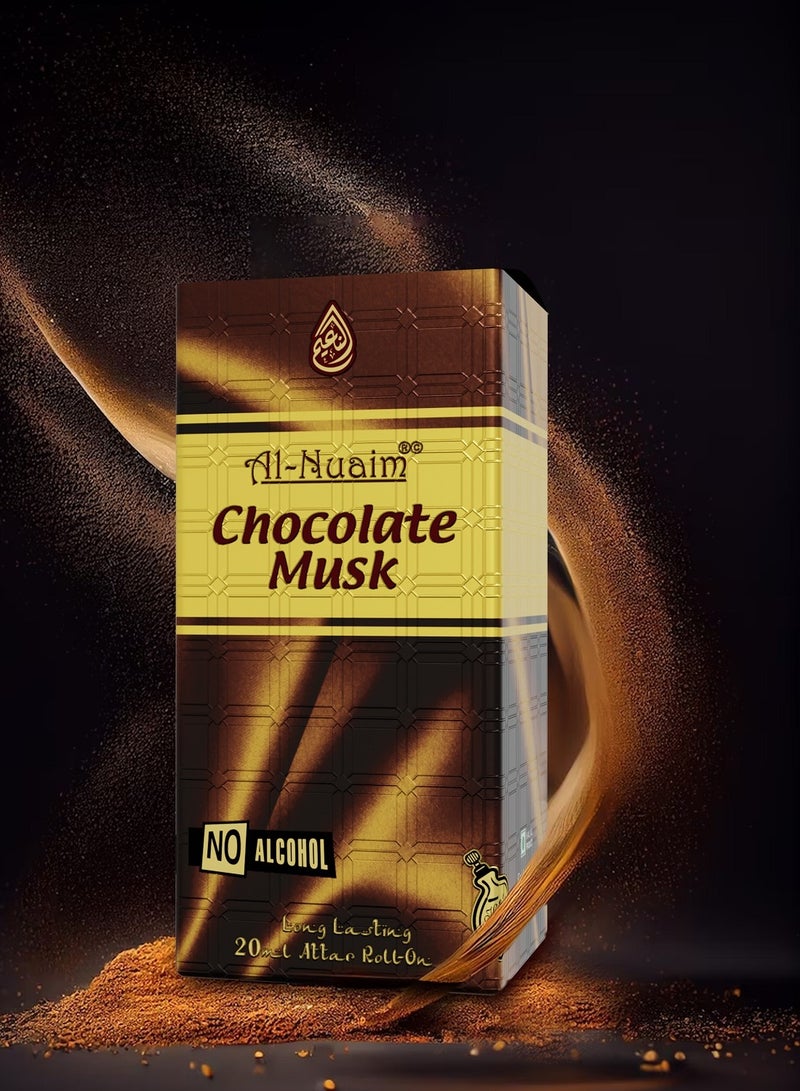 Al Nuaim Al-Nuaim Chocolate Musk Alcohol Free Attar - 20ml | Exquisite & Long Lasting Fragrance - Image 2