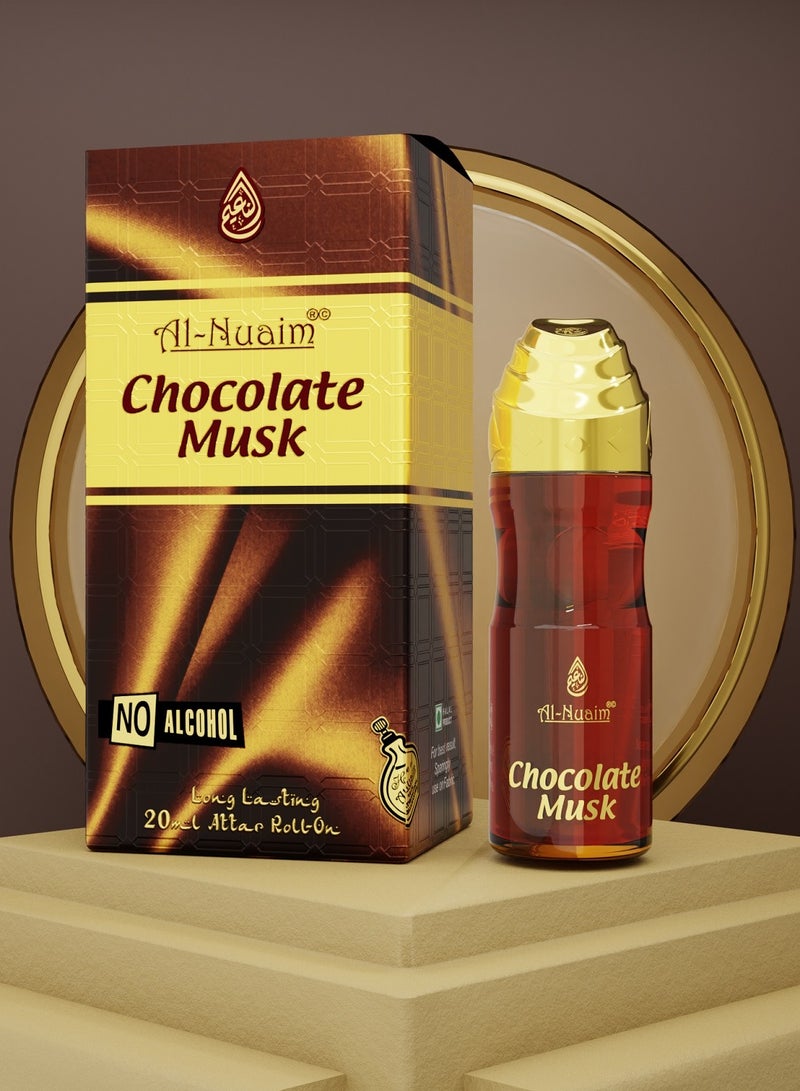 Al Nuaim Al-Nuaim Chocolate Musk Alcohol Free Attar - 20ml | Exquisite & Long Lasting Fragrance - Image 5