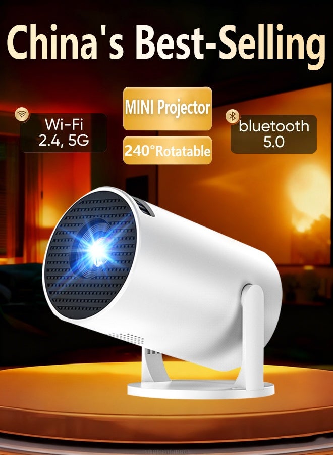 Portable Projector Pocket 5G WIFI Android11.0 Support 130 Inches Home Theater Full HD for Indoor Outdoor Home Birthday Gift - Image 1