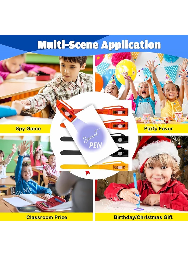 Shreeji Secret Writing Pen with UV Light – Pack of 12 Invisible Ink Spy Pens for Kids | Fun for Science Projects, Return Gifts, Birthday Parties - Image 5