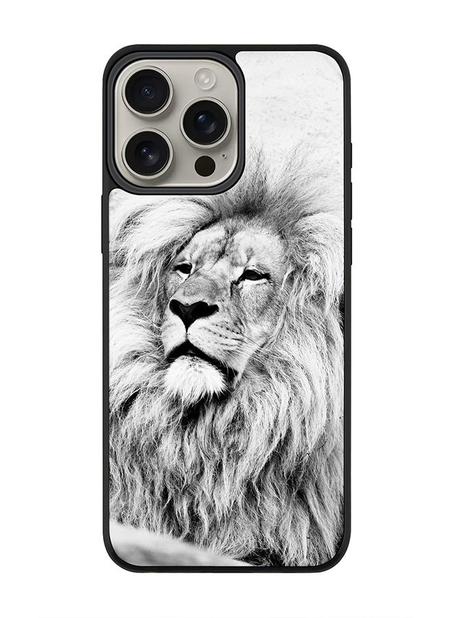 Stylizedd For iPhone 16 Pro Max Case [Compatible with MagSafe] Slim Magnetic cover Phone Case iPhone 16 Pro Max -Wise Lion - Image 1