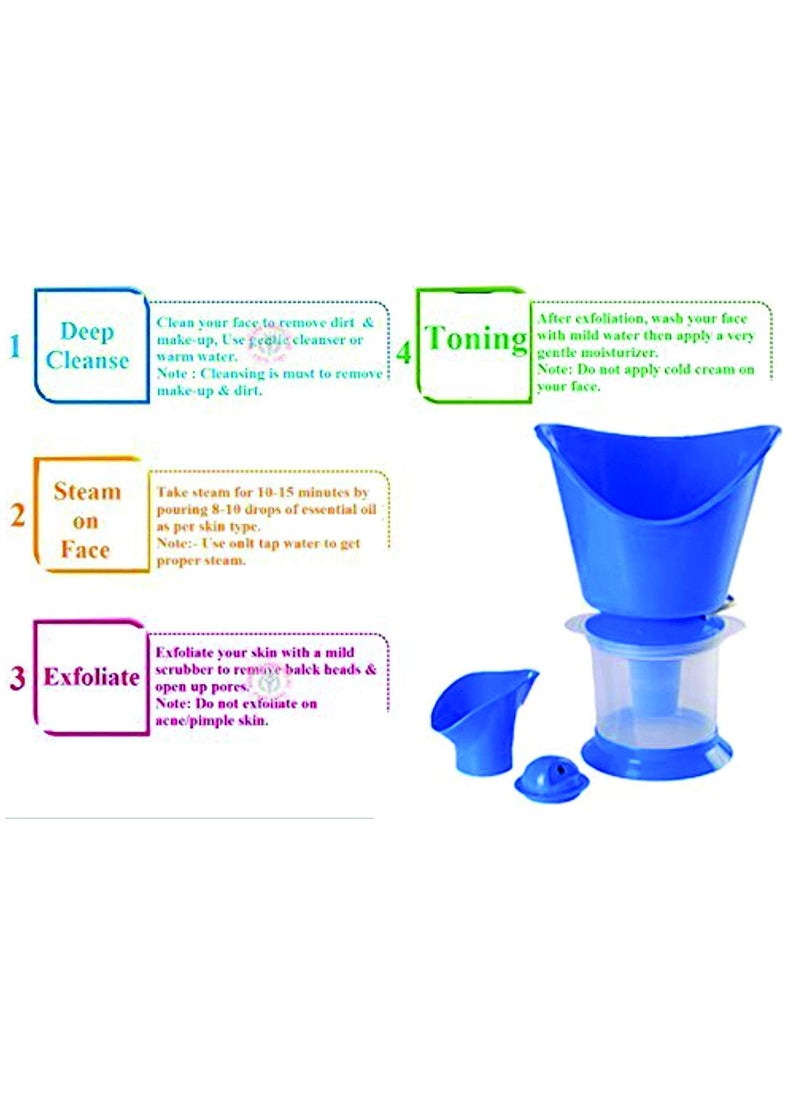 BK SALES BK SALES 3 In 1 Steam Vaporizer Nose Cough Steamer Nozzle Inhaler and Nose Vaporiser Multicolour  - Image 3