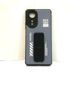 ماركة غير محددة غطاء حماية بمقبض يد مغناطيسي لهاتف أوبو A58 4G رمادي/أسود  - Image 1