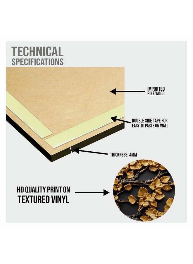 Paper Plane Design تصميم طائرة ورقية شجرة أمنيات كبيرة فن جداري لغرفة المعيشة - لوحة طبيعية من 5 لوحات - كبيرة 27 × 50 بوصة - ديكور منزلي ومكتبي نابض بالحياة (ب) - Image 4