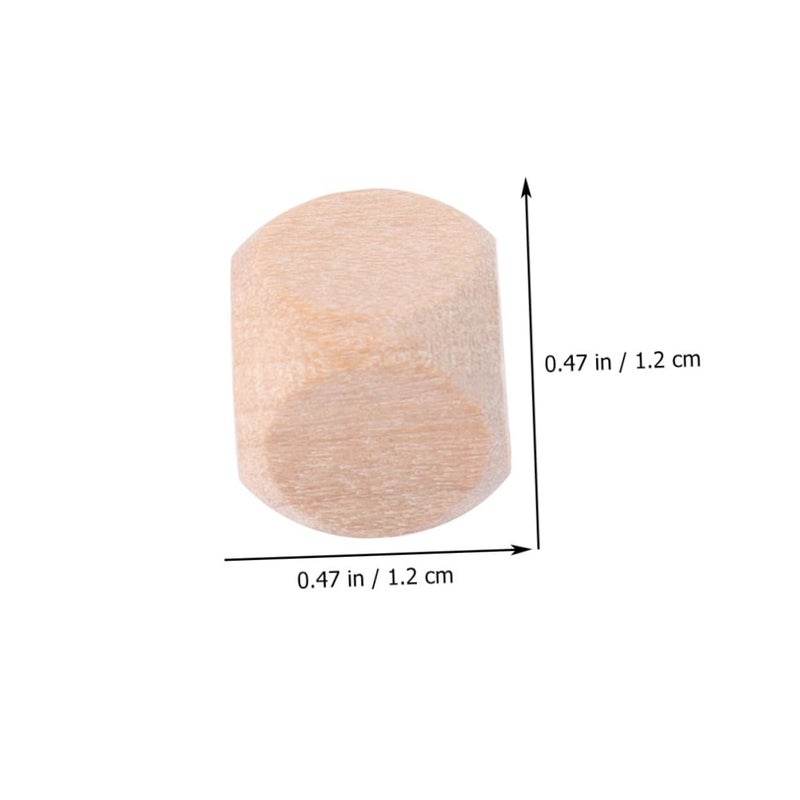 100Pcs Unfinished Wooden Cubes 1 2cm Square Blocks For DIY Crafts And Puzzles - Image 3