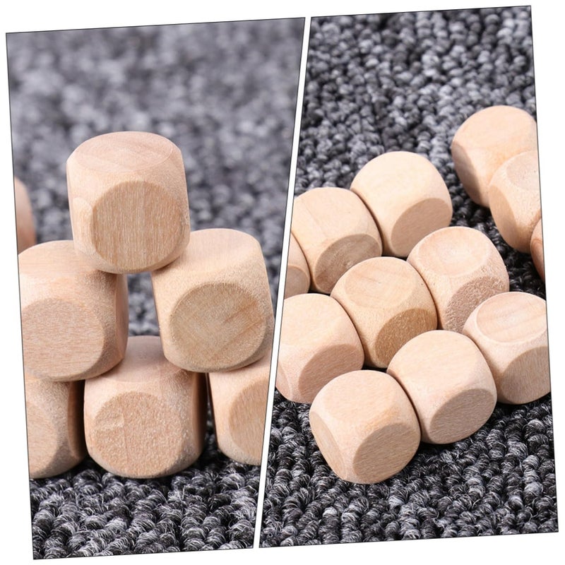 100Pcs Unfinished Wooden Cubes 1 2cm Square Blocks For DIY Crafts And Puzzles - Image 4