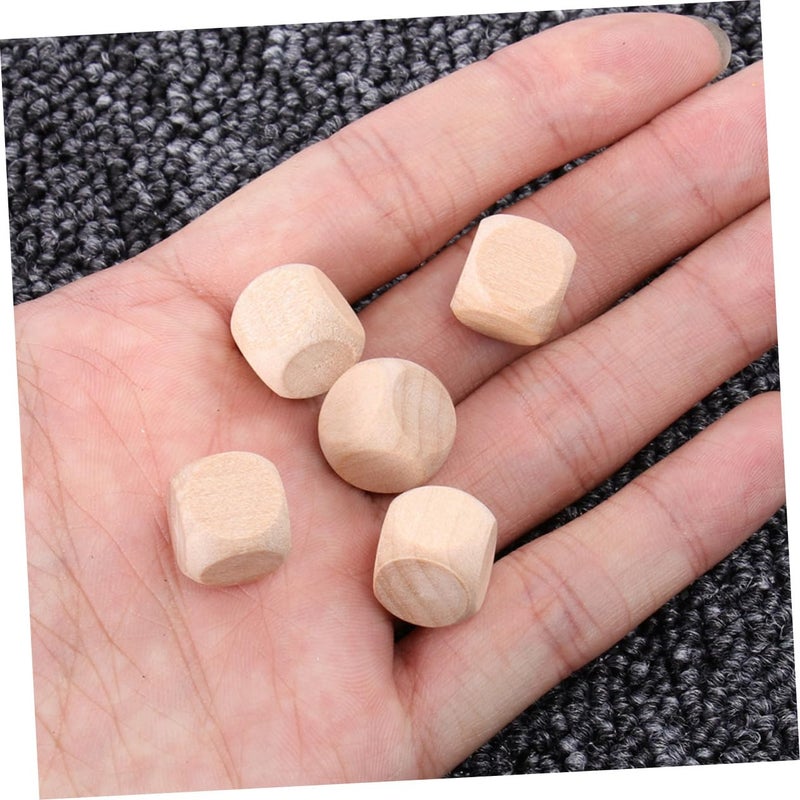 100Pcs Unfinished Wooden Cubes 1 2cm Square Blocks For DIY Crafts And Puzzles - Image 5