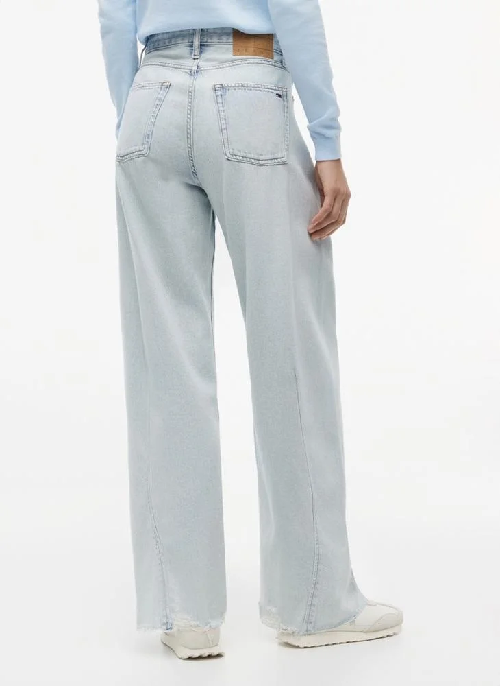 Tommy Jeans Twisted Seam Mid Rise Barrel Jeans