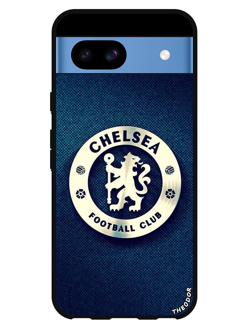 Theodor حافظة واقية مضادة للخدش وصدمات غطاء بامبر لجوجل بيكسل 8a نادي كرة القدم - Image 1