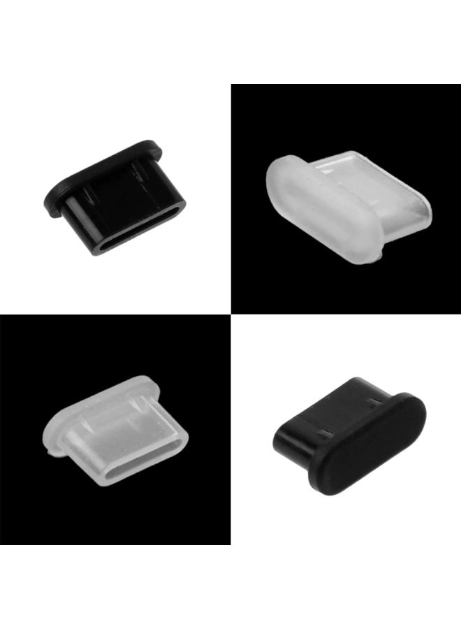 KENSUO 20 pcs Type C Anti Dust Plugs USB C Dust Cover Silicone USB C Dust Plug Type-C Charging Port Protector Compatible with iPhone 15 Samsung Galaxy S20 S21 S22 S23 Pixel MacBook USB C Cover Cap (Black and Clear) - Image 5
