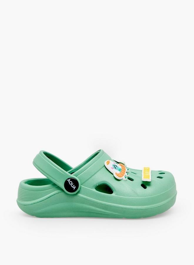 Aqua Boys Space Jibbitz Clogs - Image 1