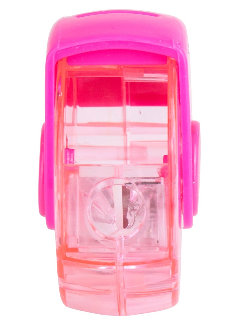 ديلي مبراة أقلام رصاص دوارة بفتحة واحدة، ألوان متنوعة، عبوة من 12 قطعة. - Image 2